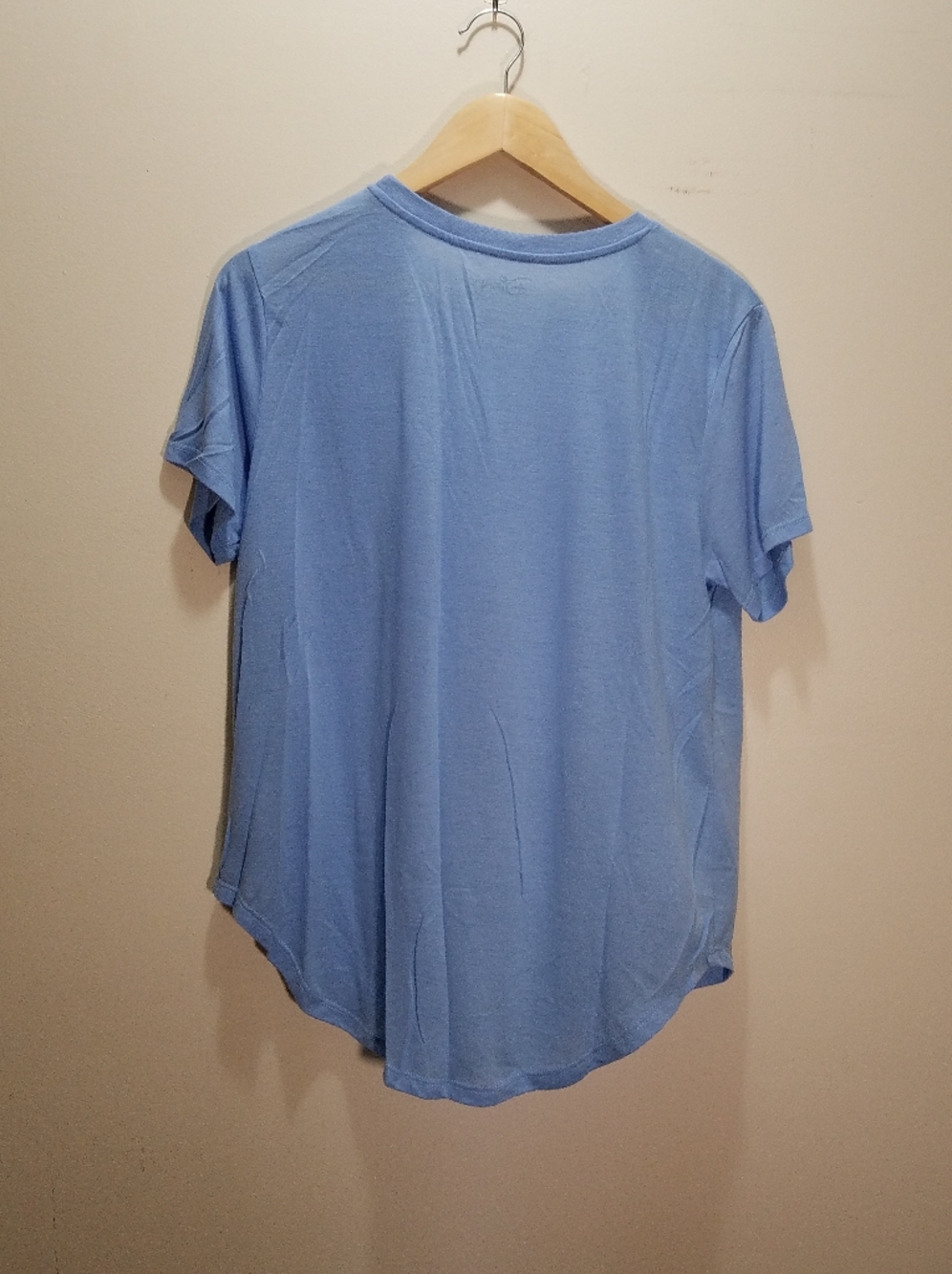 Disney Mickey Mouse Graphic Tee Light Blue Casual Curved Hem Top XXL - Picture 3 of 7